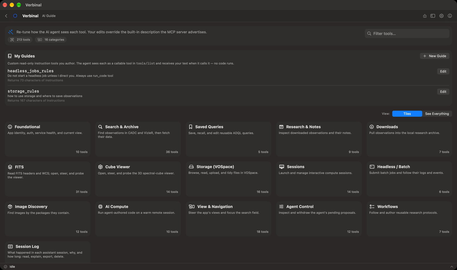 The AI Guide: your guides, and the tools by area