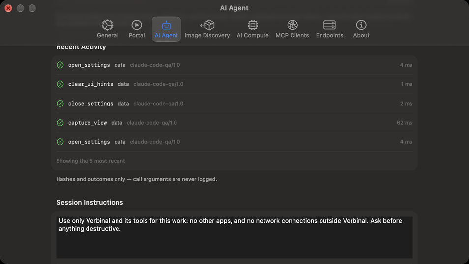 Settings ▸ AI Agent