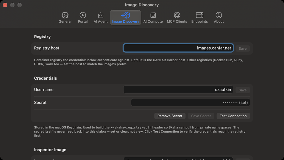 Settings ▸ Image Discovery